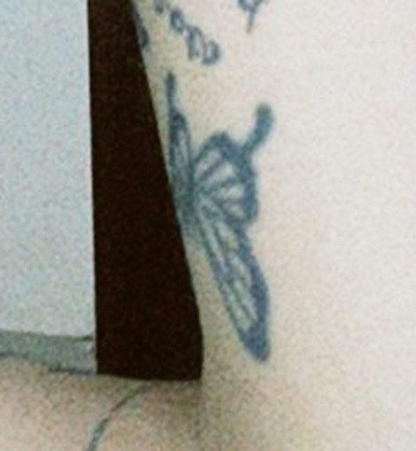 The tattoo on skin