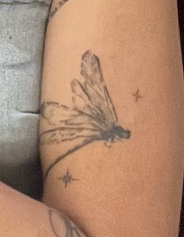 The tattoo on skin