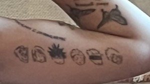 The tattoo on skin