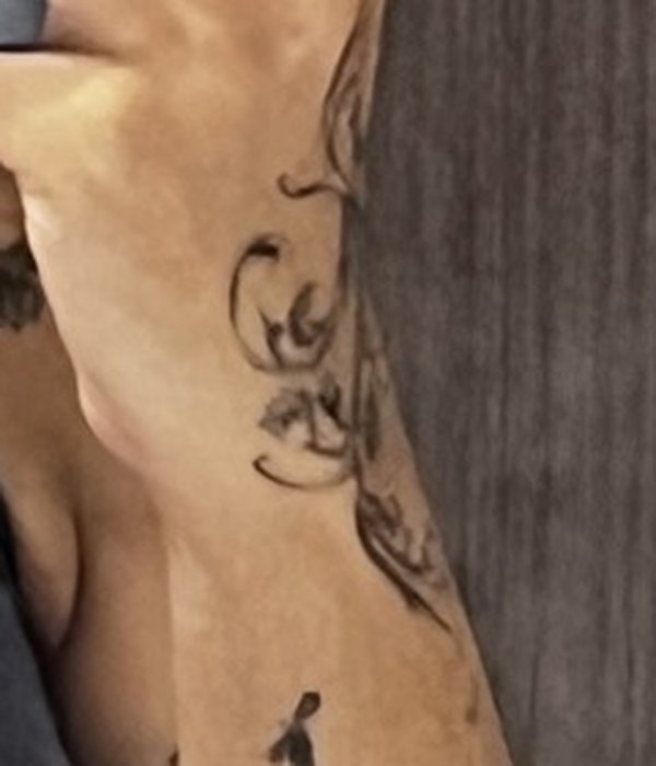 The tattoo on skin