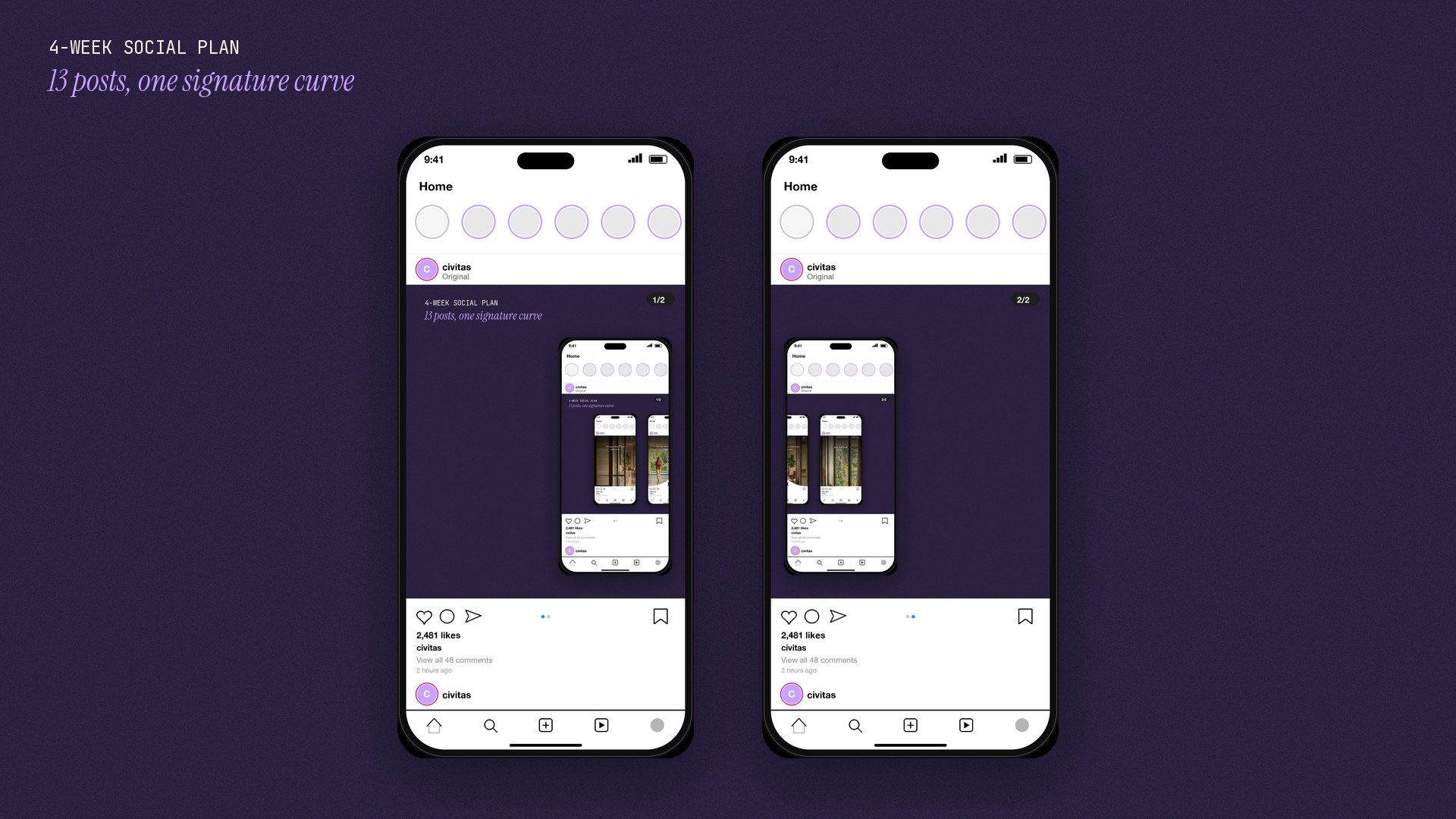 4-week social plan
