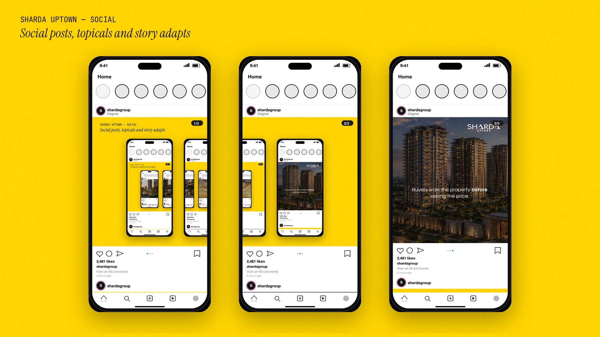 Sharda Uptown — social