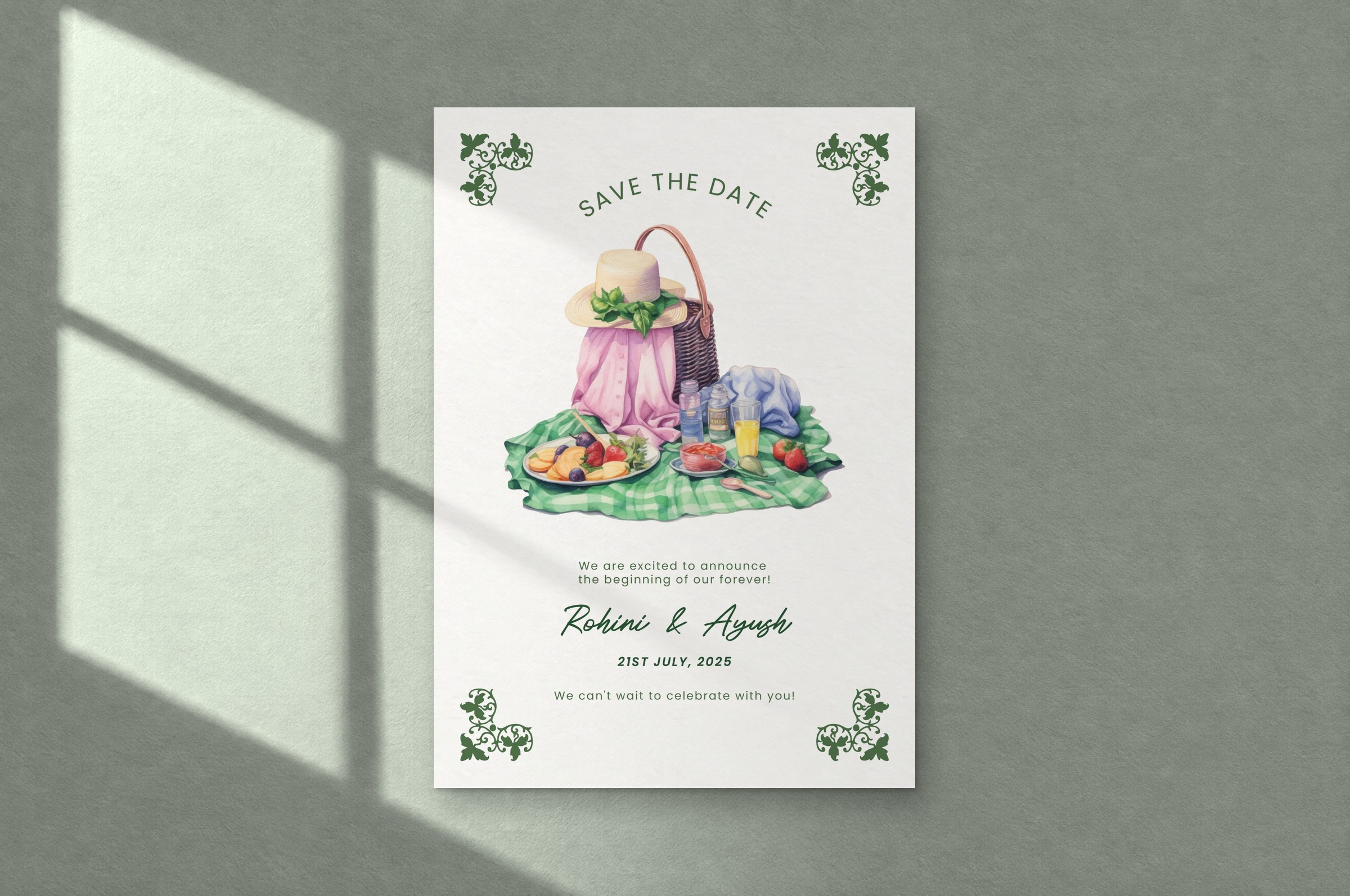 Monogram, crest & invitation suite