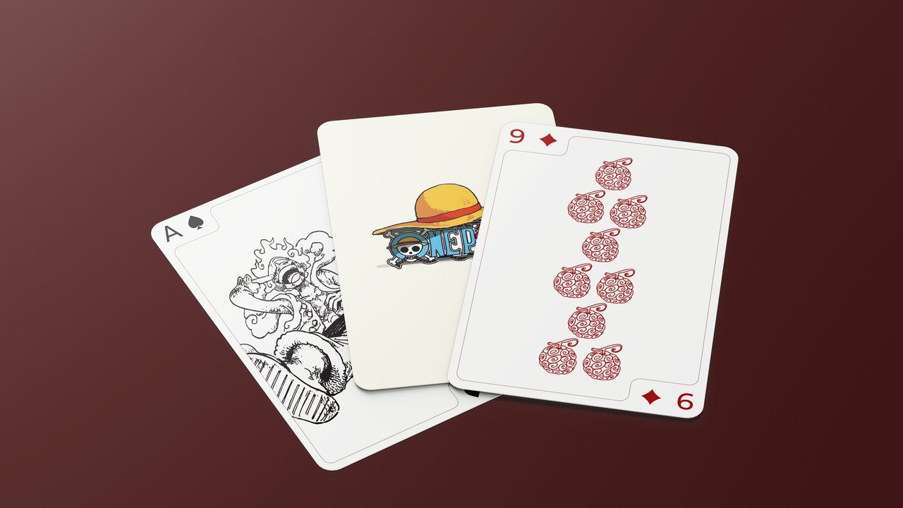 Anime playing cards — 4 decks