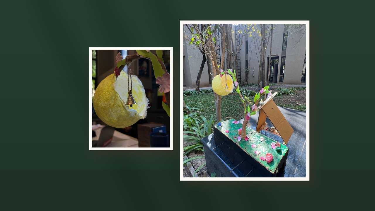 Moon lantern — a paper diorama
