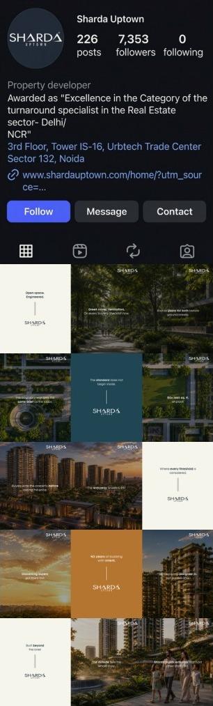 Sharda Uptown — social