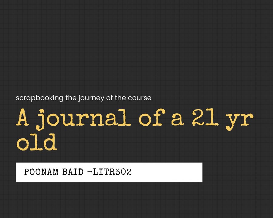 A journal of a 21-year-old